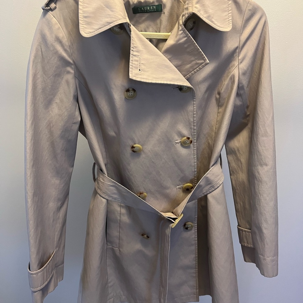 Tan Ralph Lauren Trench Coat